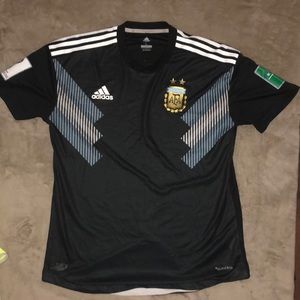 2018 Fifa World Cup Argentina Black Away Jersey